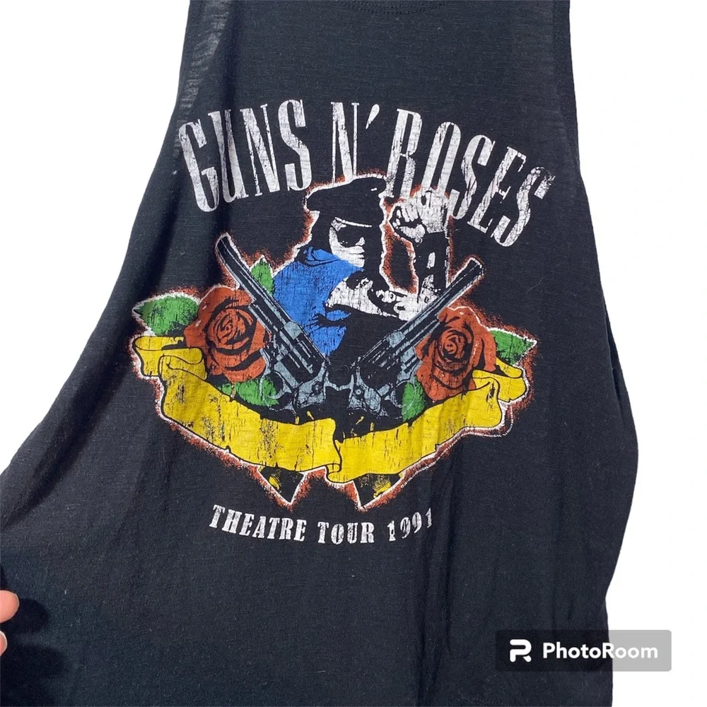Guns N Roses Theatre Tour 1991 Tank Top Bravado Band Shirt Women’s M Black